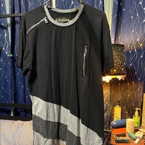 Black and Gray Men's Short Sleeve Tee